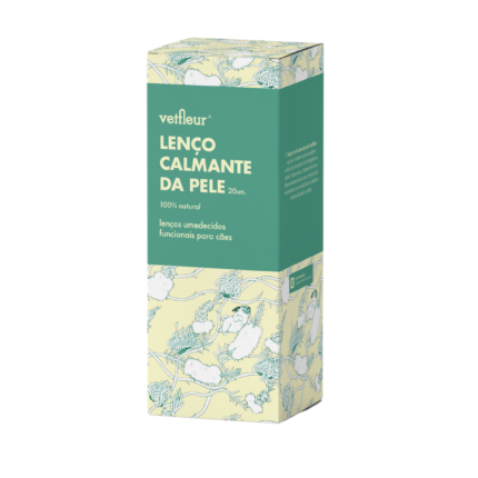 Lenço Calmante da Pele Vetfleur para Peles Sensíveis 20 unidades