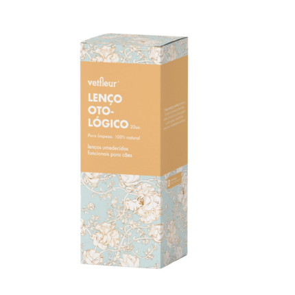 Lenço Otológico Vetfleur para Higiene dos Ouvidos 20 unidades