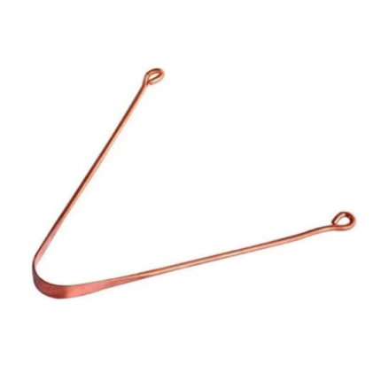 Raspador de Língua Ayurvédico (adulto) 100% de Cobre